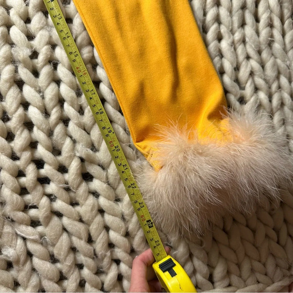 SLEEPER Orange Party Feather Trim Pajama Bottoms S - Picture 5 of 7